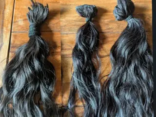 Mørkebrun Human extensions.