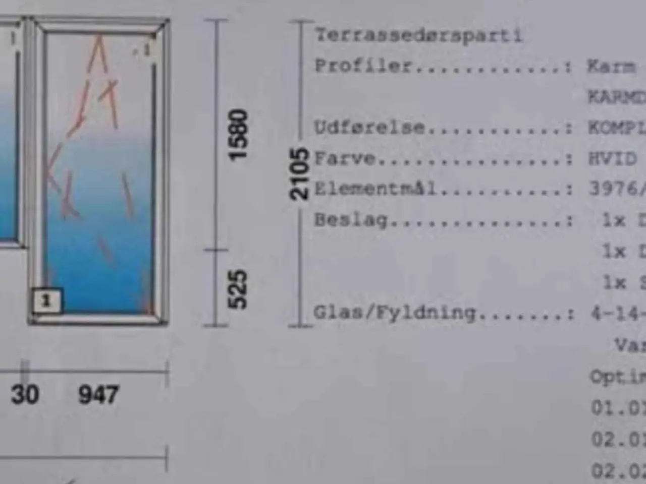 Billede 3 - Terresse dør sælges