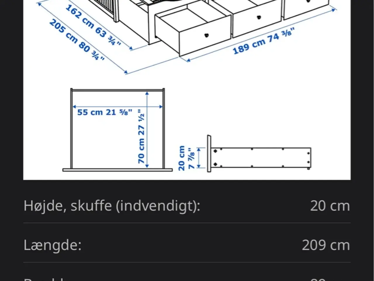 Billede 7 - Ikea Hemnes seng
