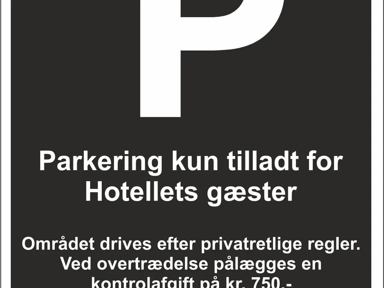 Billede 3 - Nye P-skilte med forskellige tekster