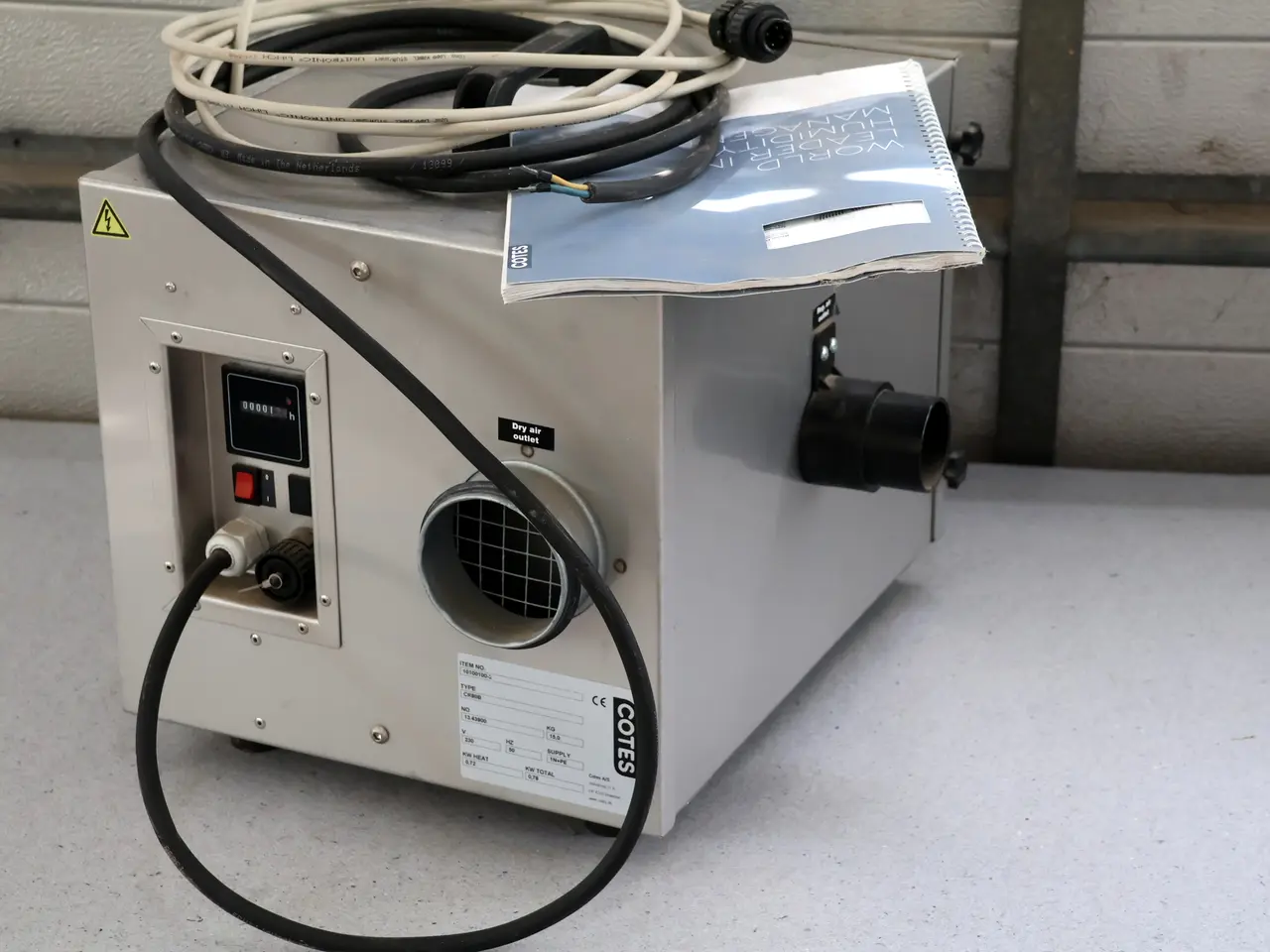Billede 4 - Cotes CR80B absorptionaffugter m/ekstern hydrostat