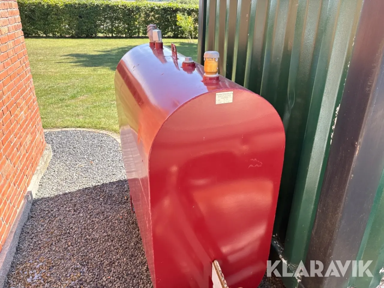 Billede 3 - Olietank med varmluftfyr, 1.200 L