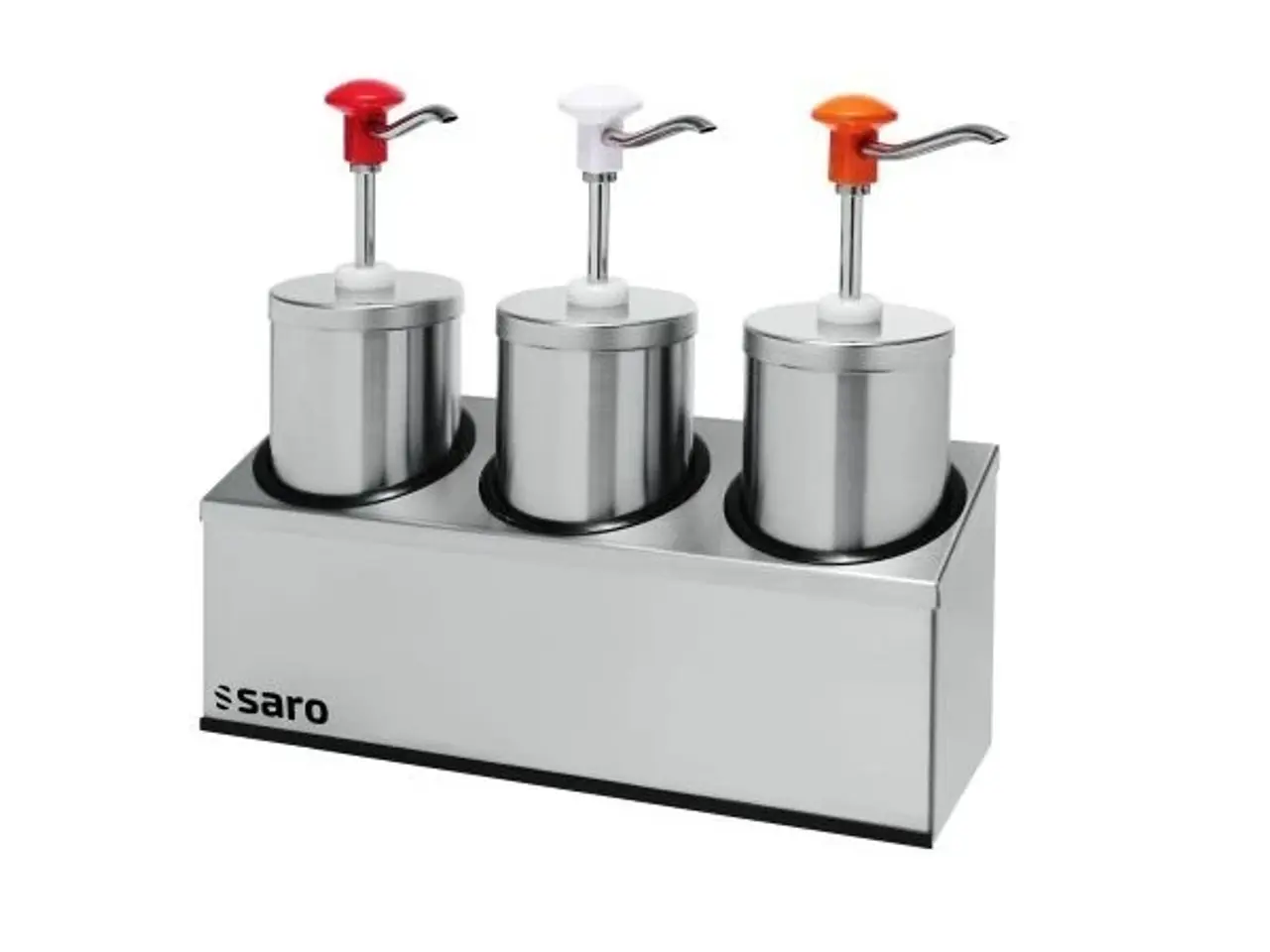 Billede 1 - Trippel saucedispenser 3x 2,25 liter med holder