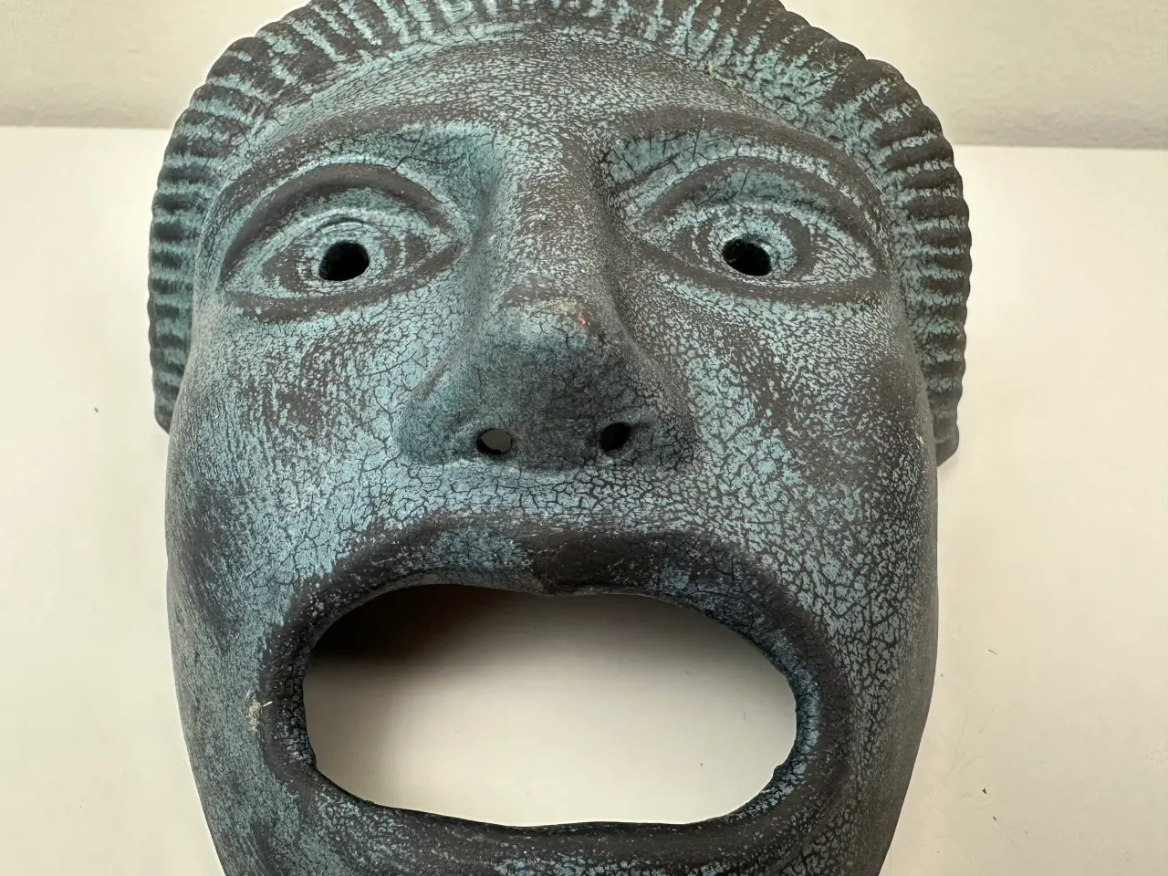 Billede 3 - Keramisk maske bemalet (sydamerikansk?)