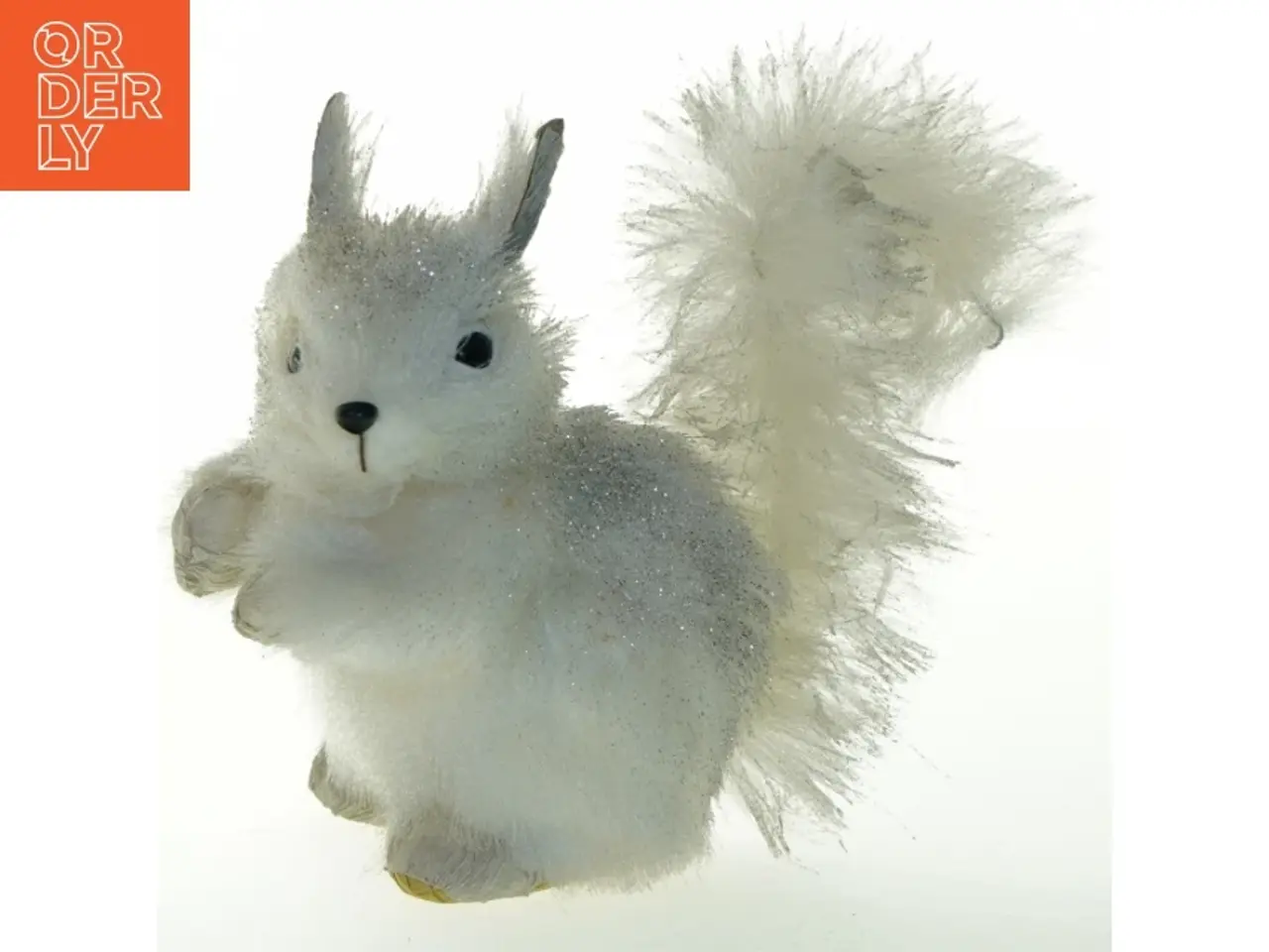 Billede 1 - Jule glitter egern figur (str. 17x17 cm)