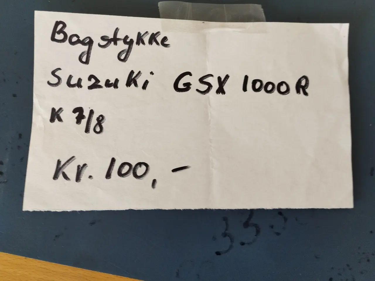 Billede 2 - bagstykke til Suzuki GSX 1000 R K 7/8   ( 60%)