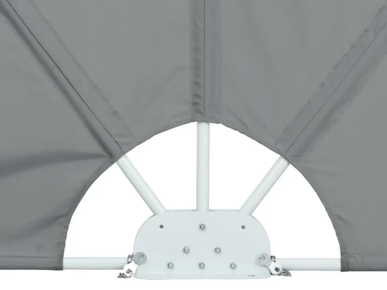 Billede 8 - Sammenklappelig sidemarkise til terrasse - grå 240 × 160 cm