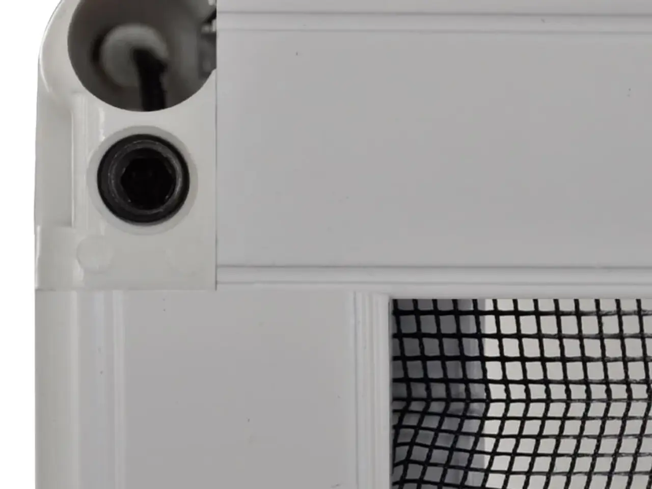 Billede 3 - Insektnet til vindue plissé 80 × 160 cm - hvid ramme, sort net