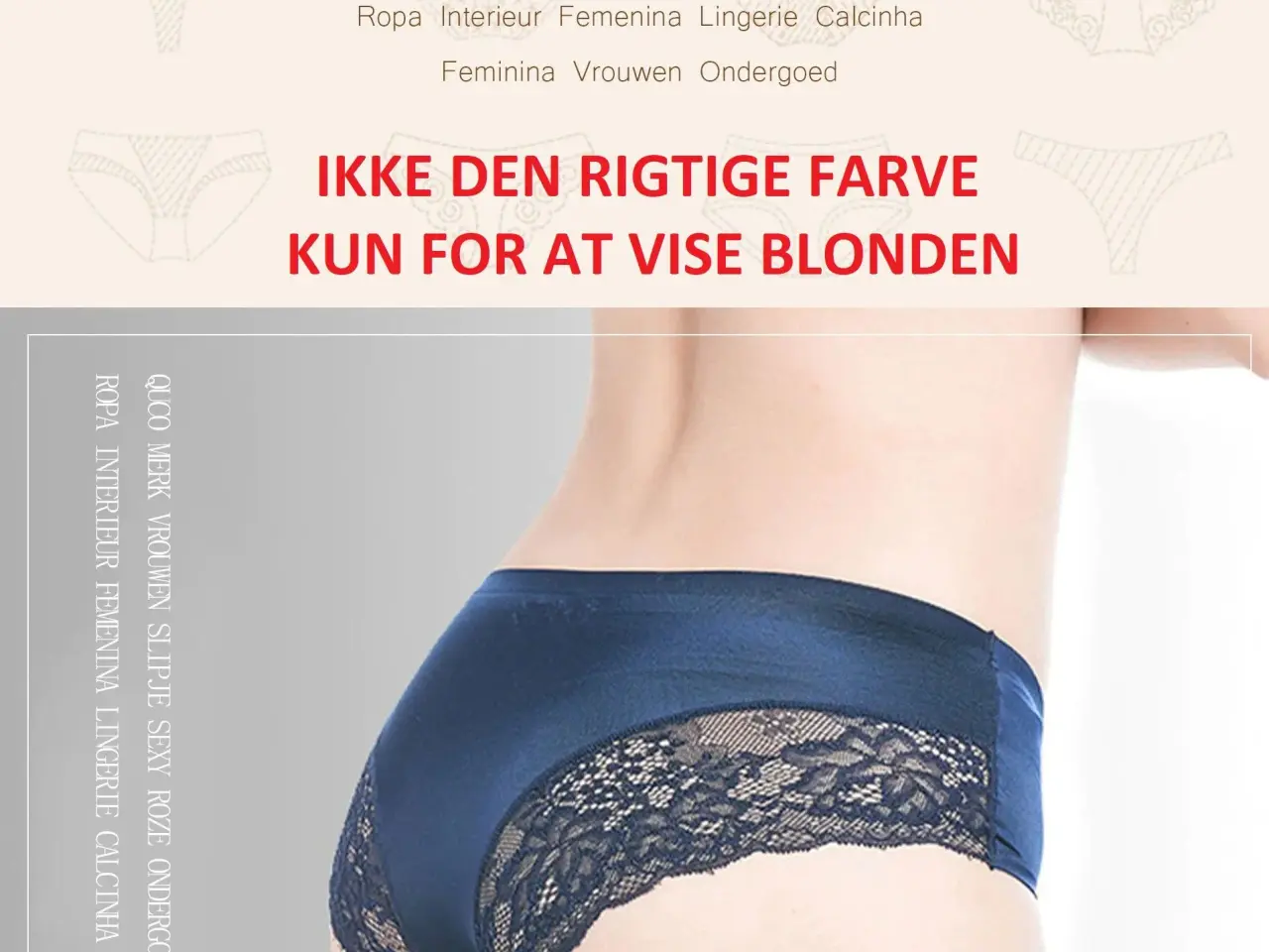 Billede 3 - Sød trusse med blonde bag