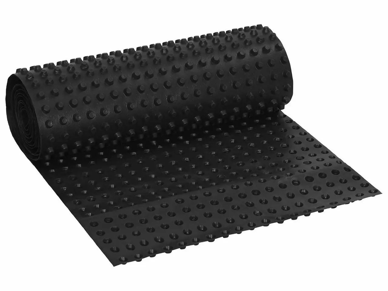 Billede 2 - Dimpled drænplade i HDPE - sort 0,5 × 10 m