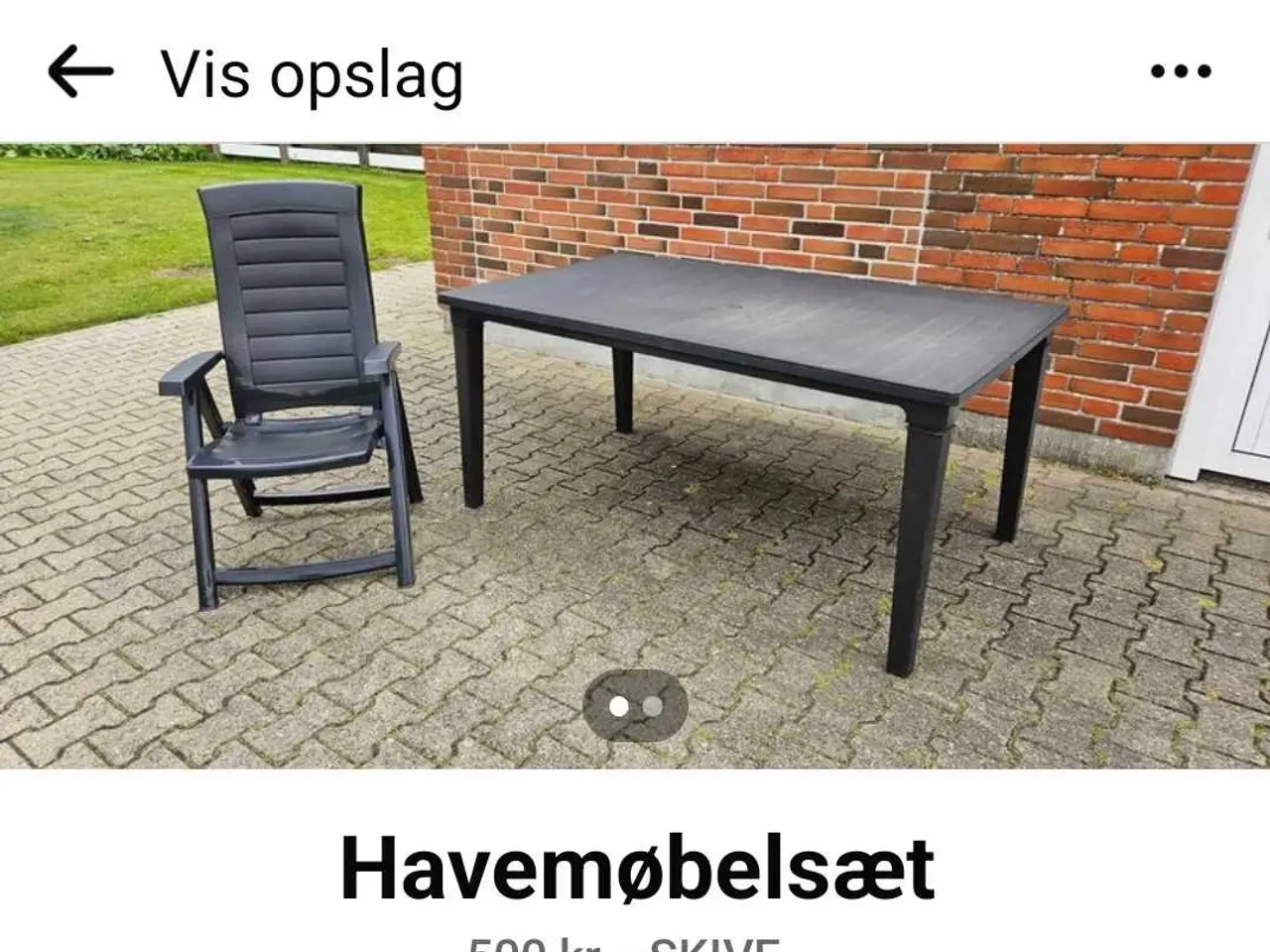 Billede 1 - Havemøbler sæt incl 6 stole og hynder