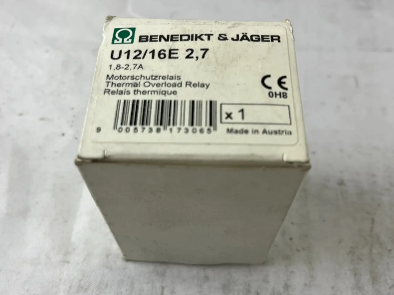 Billede 4 - Benedikt & Jäger U12/16E 2.7 Thermal Overload relæ