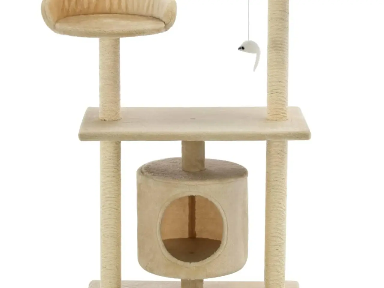 Billede 3 - Kradsetræ med sisalkradsestolper 95 cm - beige