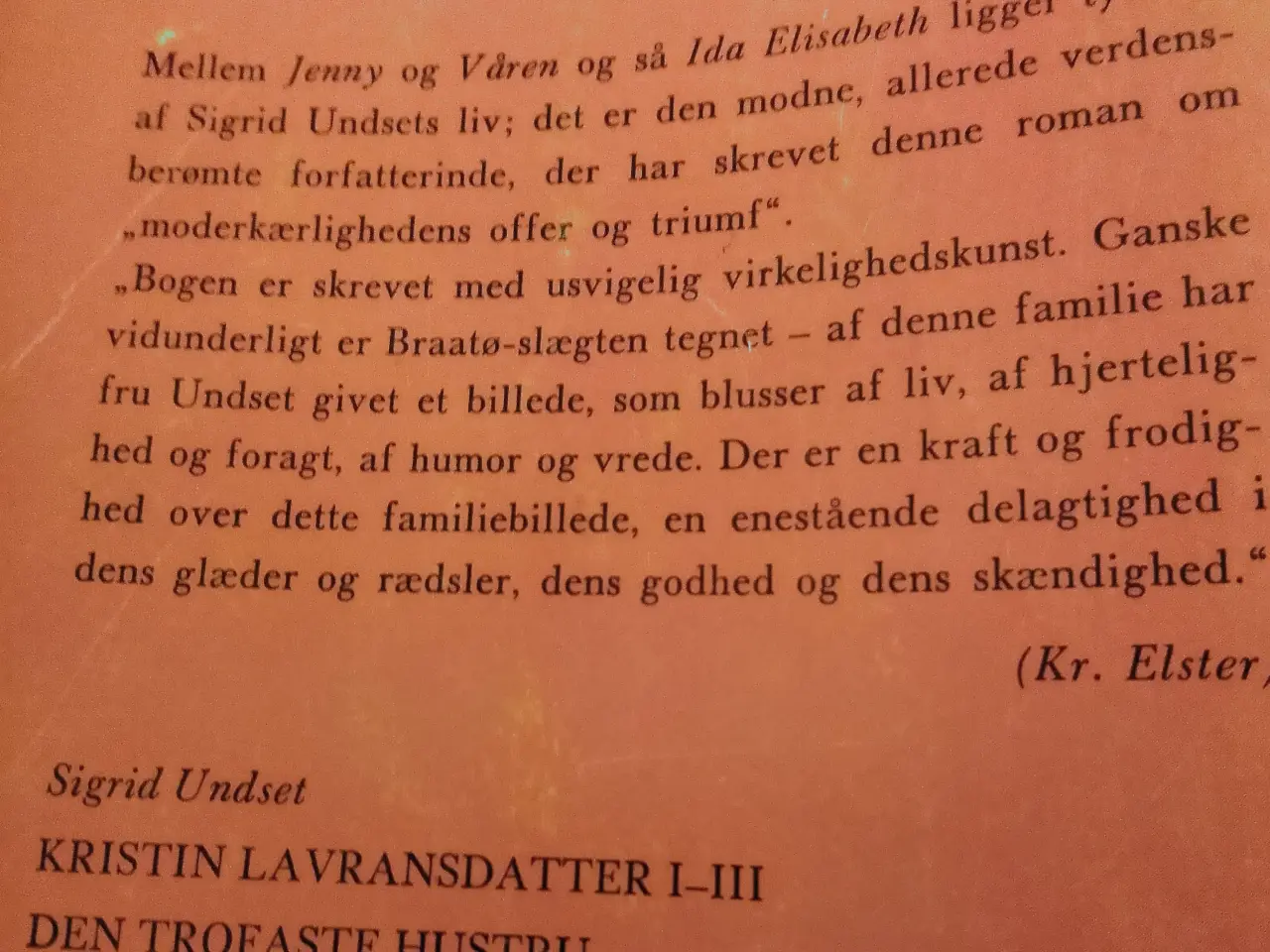 Billede 2 - Sigrid Undset: Ida Elisabeth.