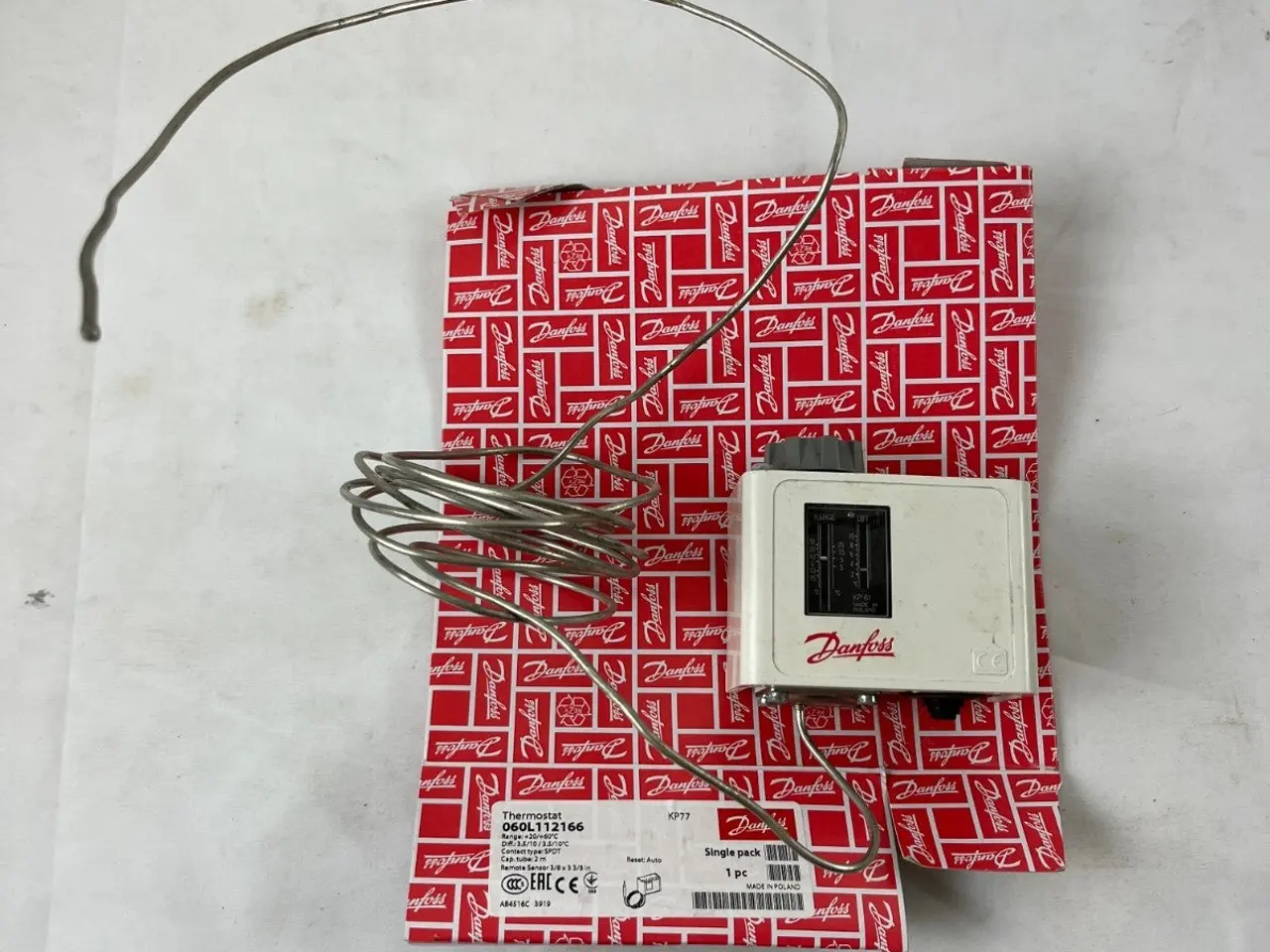 Billede 3 - Danfoss KP77 Thermostat 060L112166 Capillary
