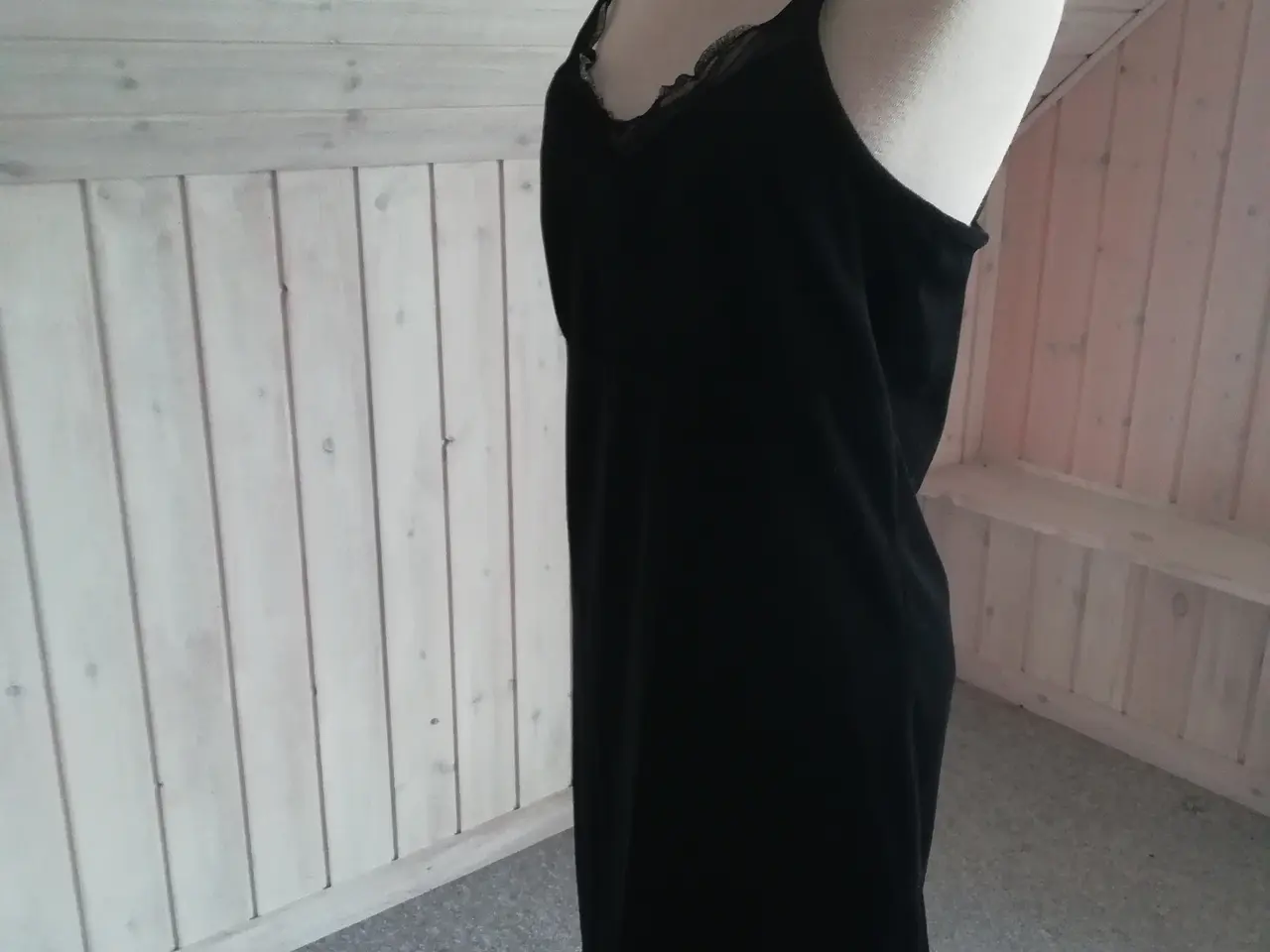 Billede 6 - Sort velour sommerkjole