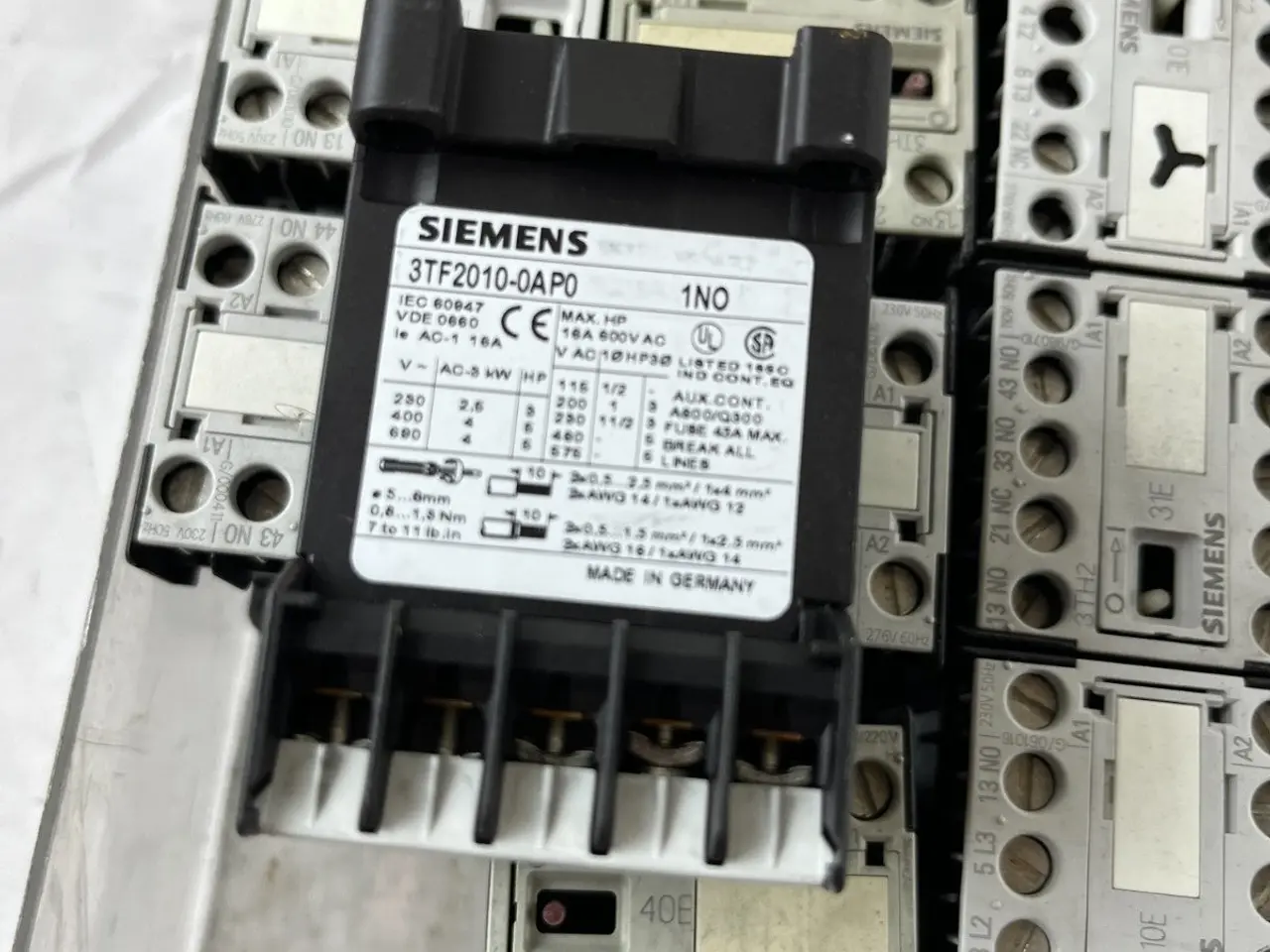 Billede 11 - Siemens SIRIUS kontaktor relæ parti 13pcs 3TF2001
