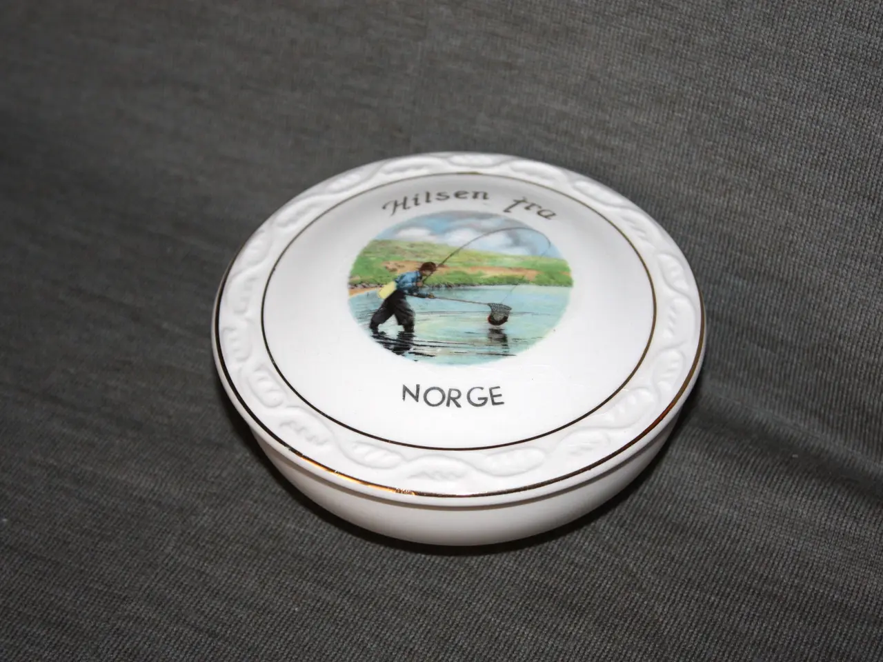 Billede 1 - Hilsen fra Norge Figgjo Flint smykkeskrin