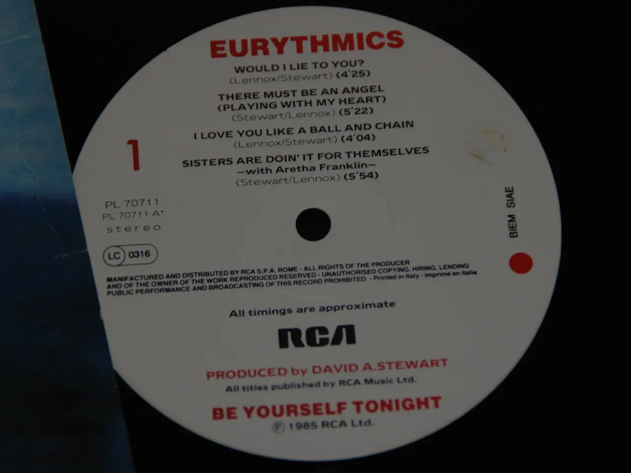 Billede 4 - LP - Eurythmics