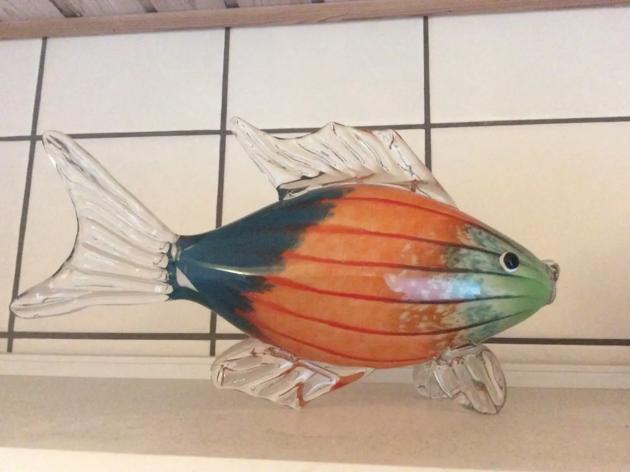Billede 1 - Glas fisk Holmegaard