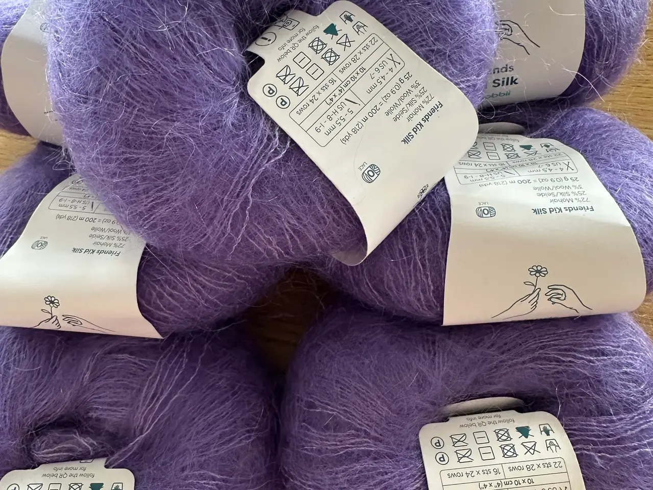 Billede 1 - 275 g. Kid Silk.  Røgfrit