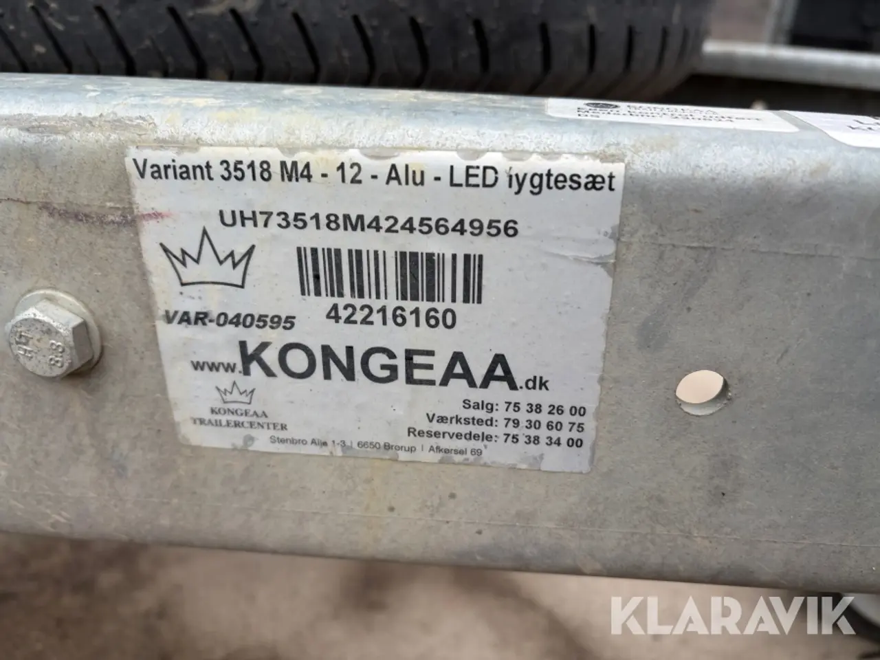 Billede 7 - Maskintrailer Variant 3518M4 3.500 kg med ramper 1 styk