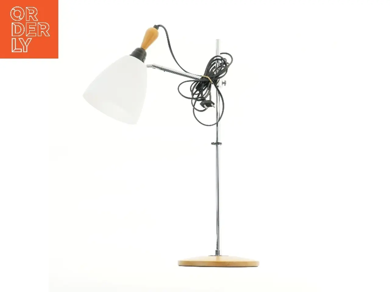Billede 1 - Bordlampe med hvid skærm (str. 58,5 cm) fra IKEA