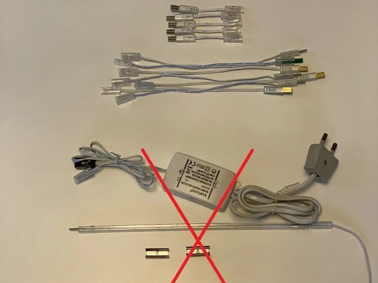 Billede 6 - Ledningssamling med samlestykke til Led skinner