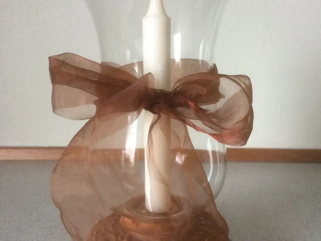Billede 2 - Lysestage i glas