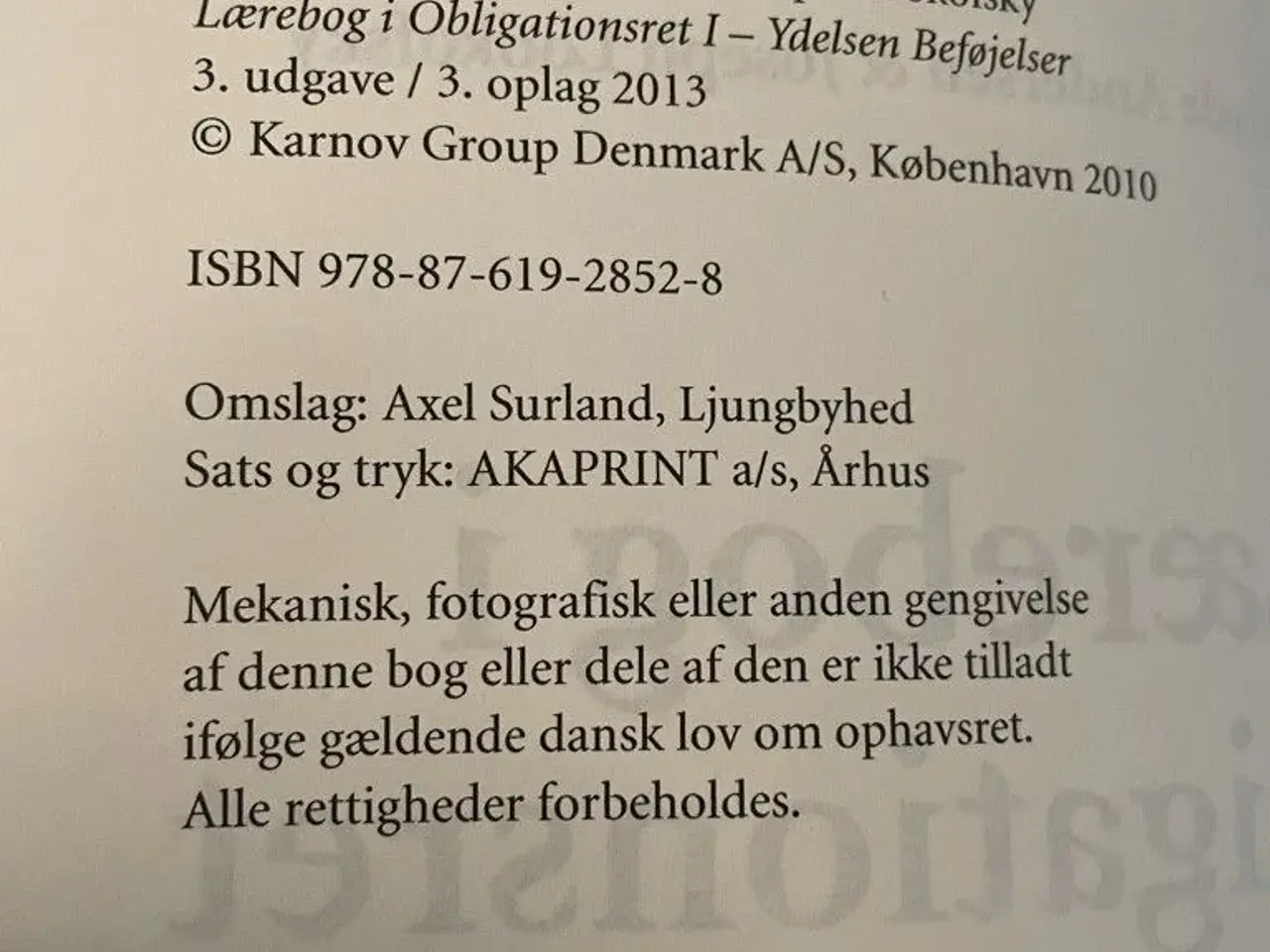 Billede 6 - Lærebøger i obligationsret I & II på SDU mf.