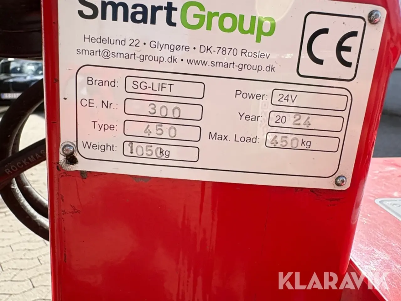 Billede 5 - Glasløfter Smartgroup SG-450 med pallegafler