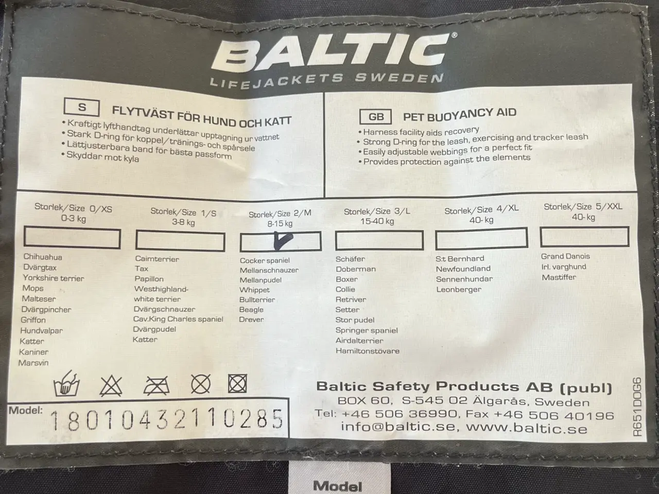 Billede 2 - Baltic hunderedningsvest 8-15 kg