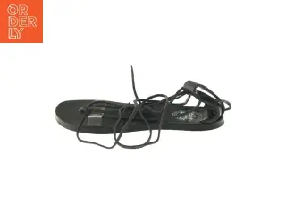 Sort snøresandal str. 39 (str. 39 )