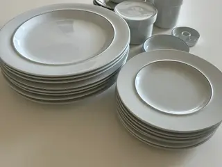 Diverse blå kant porcelæn fra Royal Copenhagen