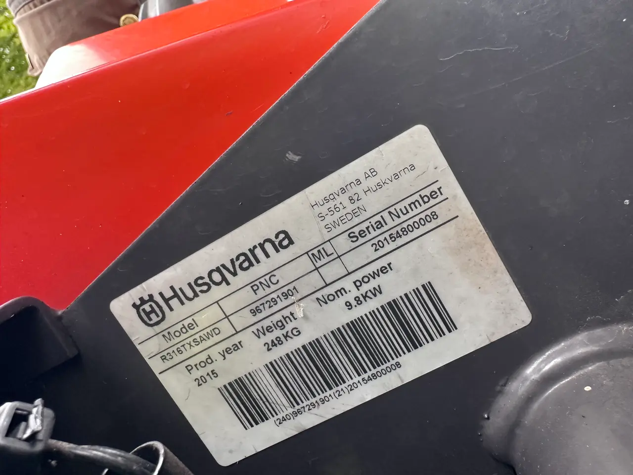 Billede 5 - Husqvarna 316TSX awd