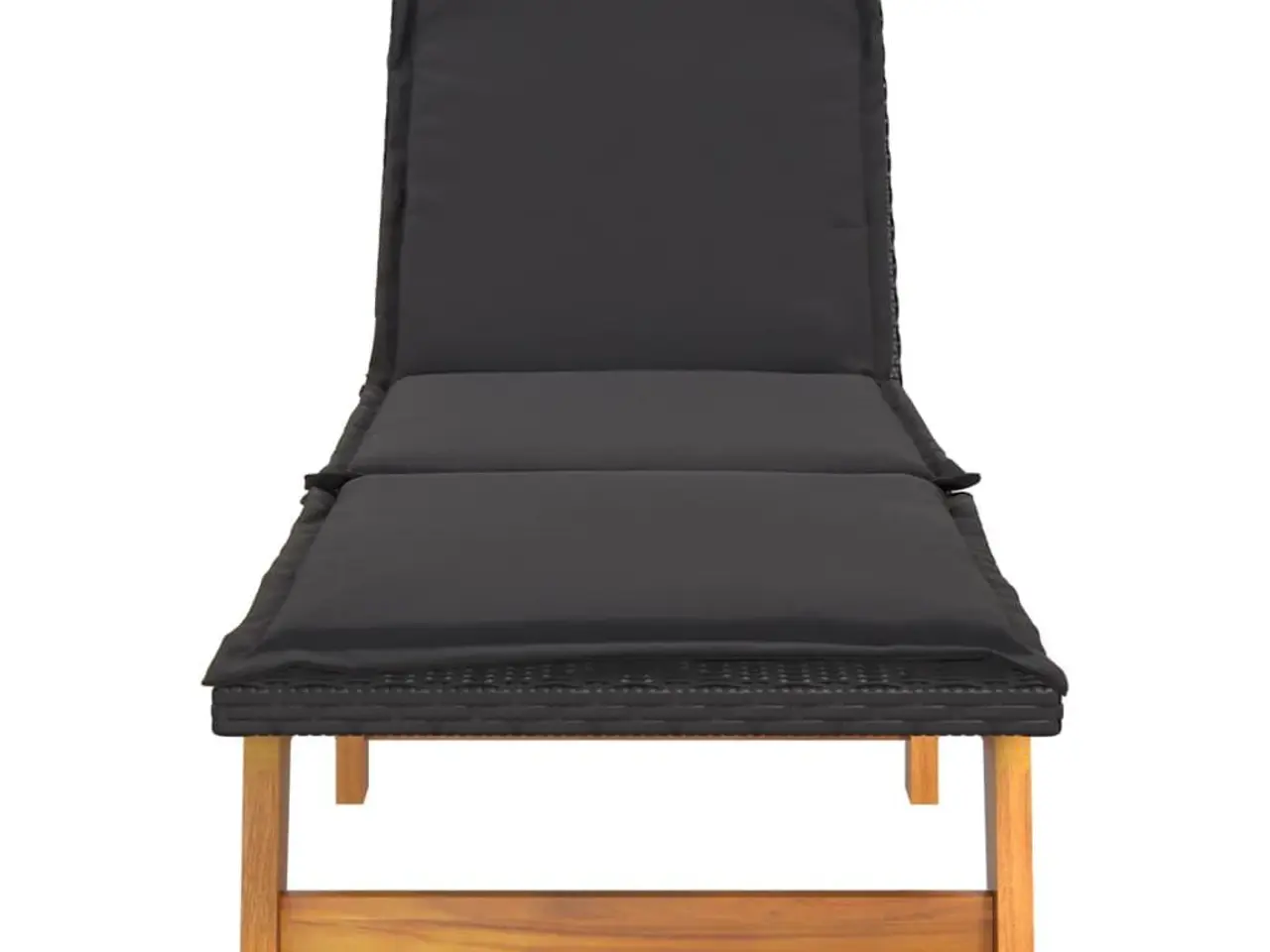 Billede 4 - Liggestol med hynde polyrattan og massivt akacietræ