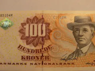 100 kr. seddel C205 litra 2 kvalitet 01.