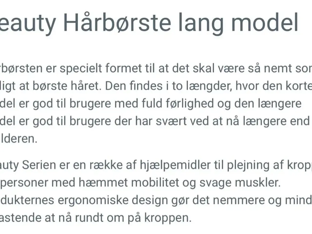 Billede 3 - Ny etac lang hårbørste
