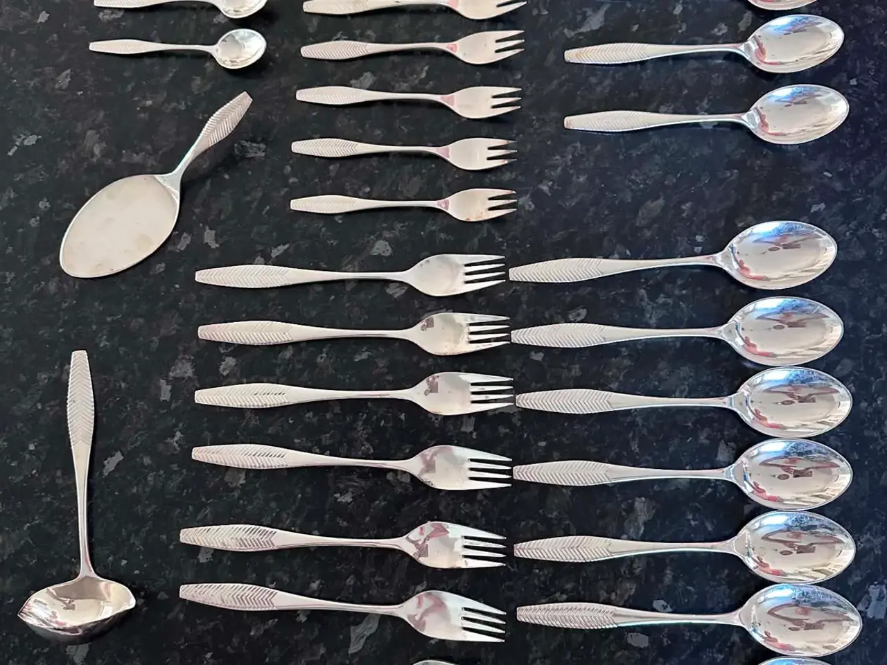 Billede 1 - Vintage bestiksæt Elegance af sølvplet produceret 