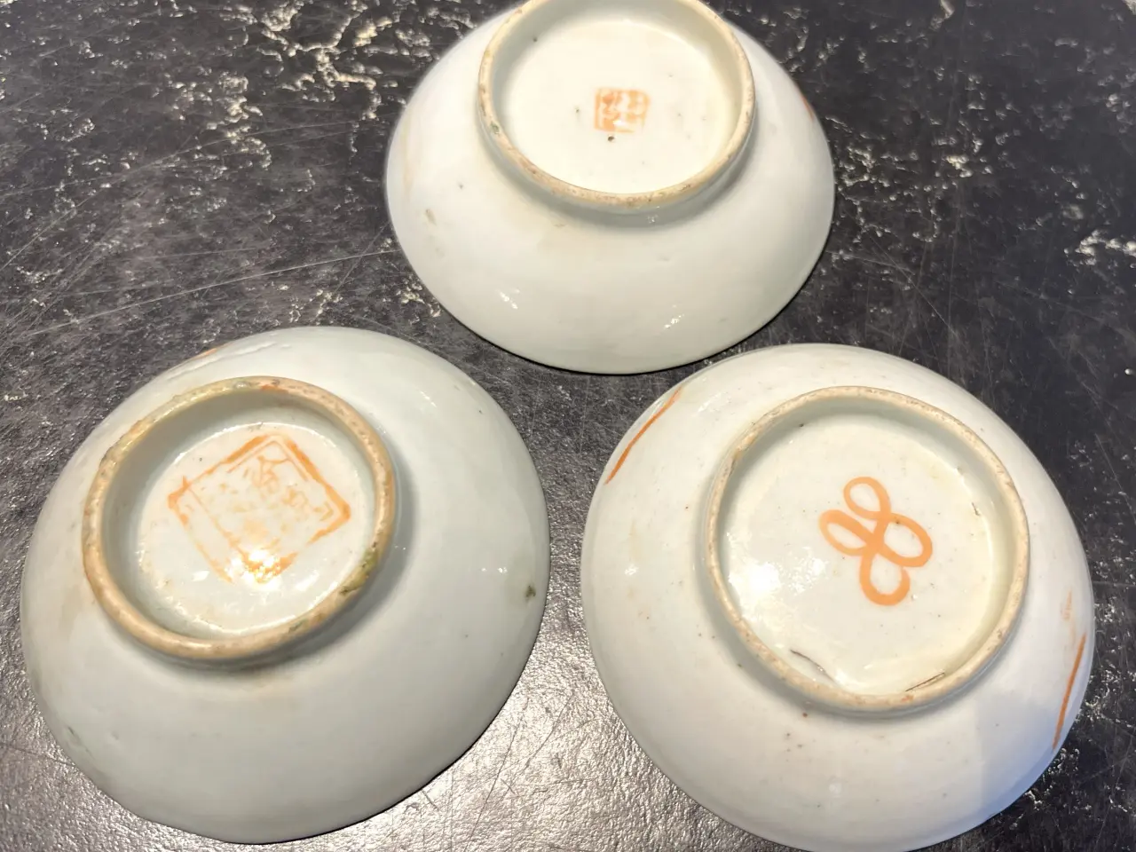 Billede 2 - Kina -antikke tallerkner Ø 8 cm. pris 3 stk.