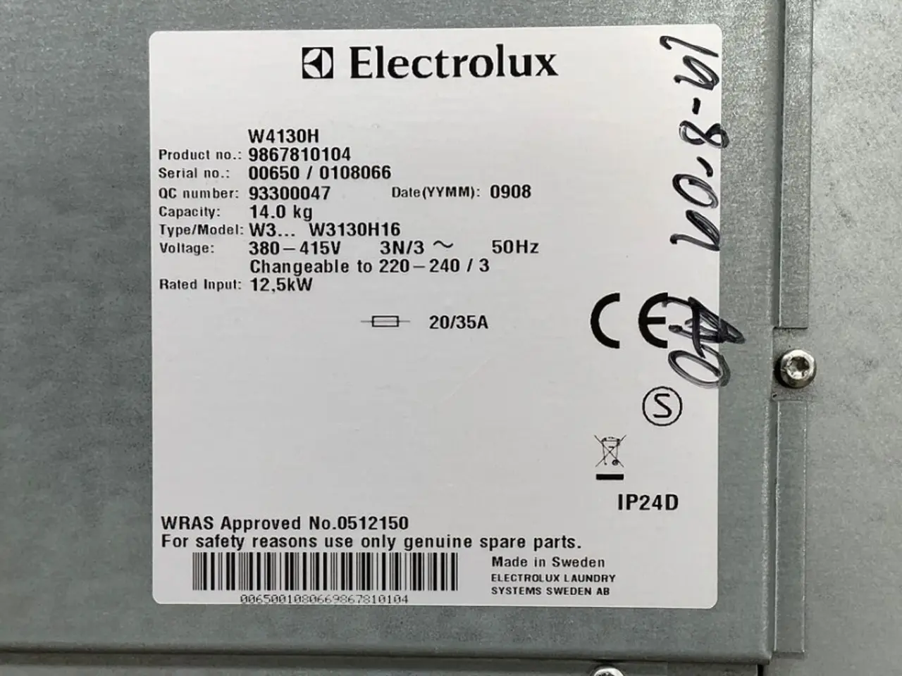 Billede 7 - Industri Electrolux vaskemaskine - defekt