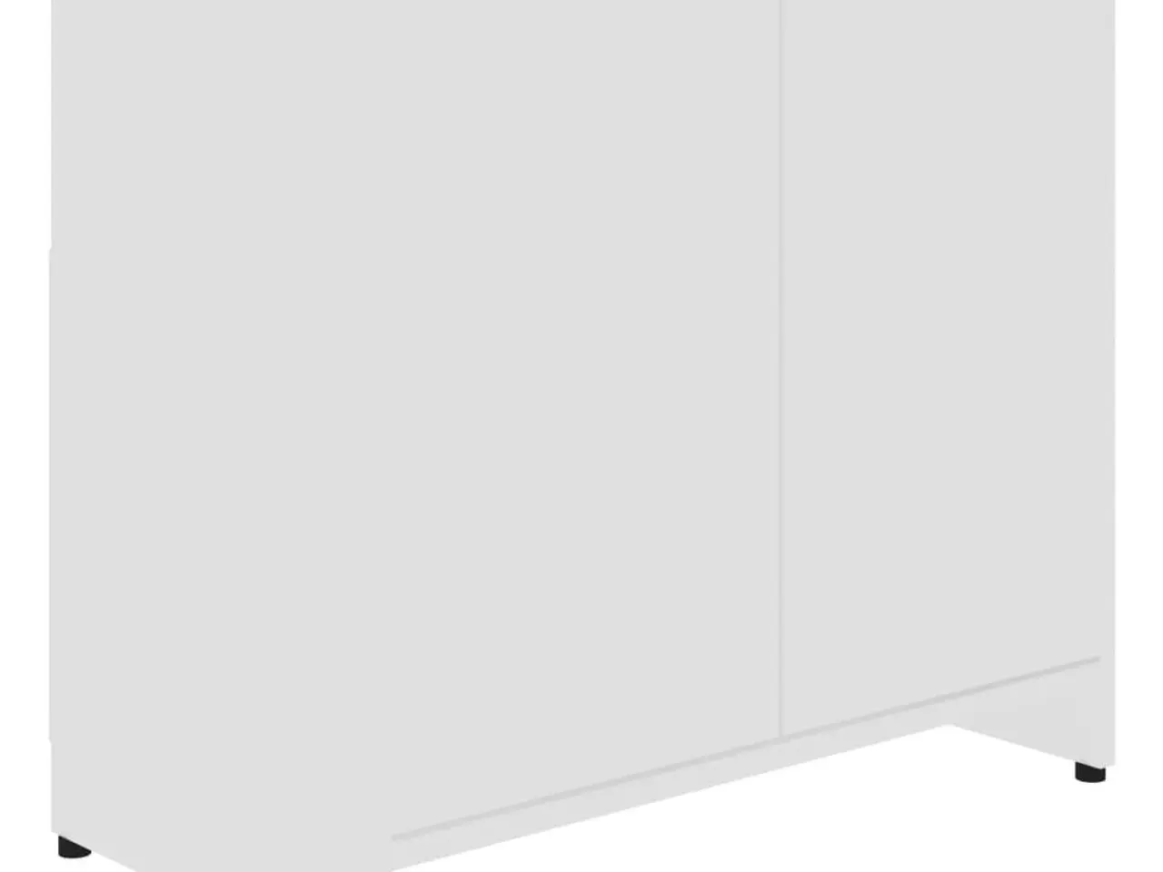 Billede 10 - Badeværelsesskab 60x33x61 cm konstrueret træ hvid