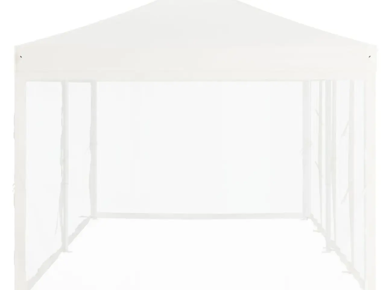 Billede 4 - Foldbart festtelt med sidevægge 3×6 m - hvid pavillon