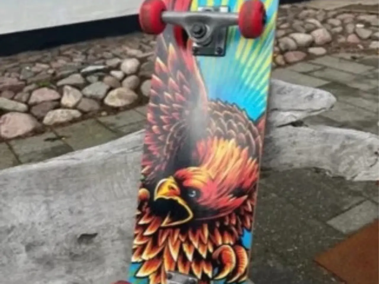 Billede 1 - Skateboard med ørnemotiv