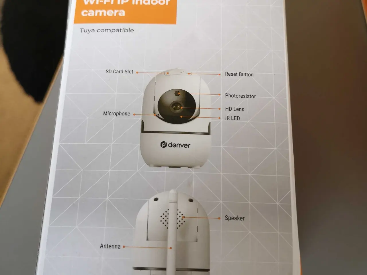 Billede 1 - Denver IIC-172MK2 Wi-Fi IP Kamera – Smart overvågn