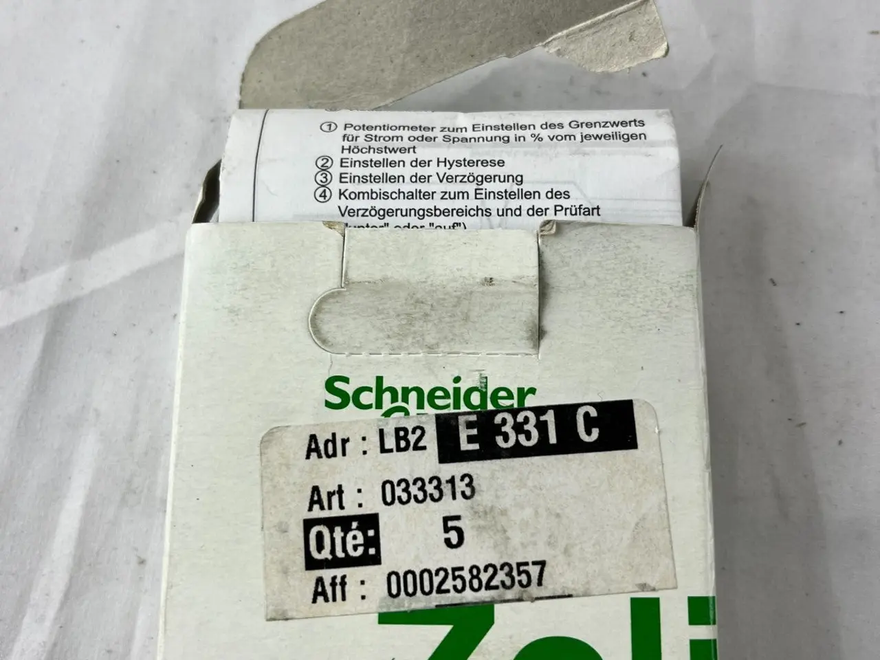 Billede 4 - Schneider RM4JA31M Current relæ 3-30mA/0.1-1A
