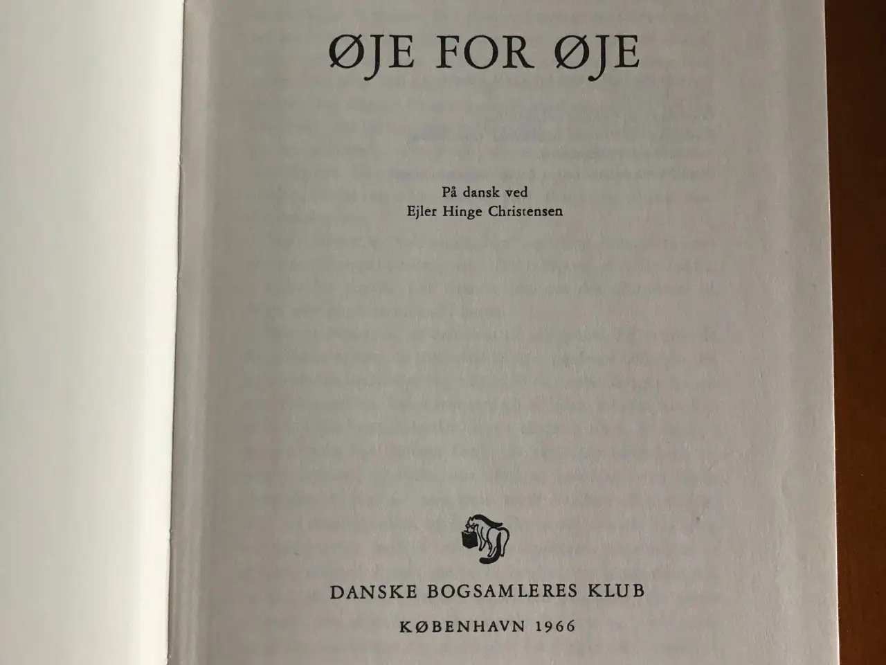 Billede 2 - Bog: Øje for øje af Vahé Katcha