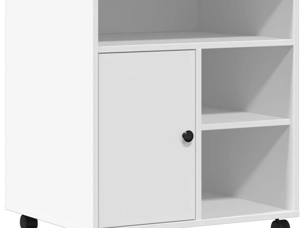 Billede 2 - Printerstativ med hjul - 60 × 50 × 67 cm, hvid