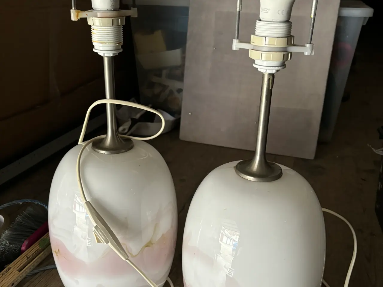 Billede 1 - 2stk. Store Oval Holmegaard Sakura lamper