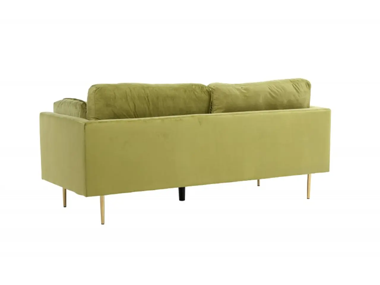 Billede 17 - Boom Sofa Grøn Velour med messingfarvet stålben